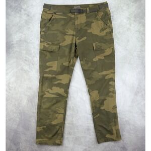 Roark Campover Ripstop Cargo Pants Mens 36x30 Green Camo Belted Outdoor‎ Hiking